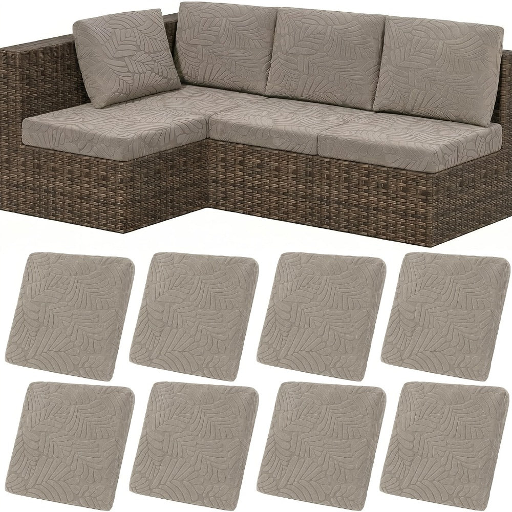 8-Piece Set Outdoor Cushion Cover with Waterproof Protection and Washable Cover for Patio detail image - detail view 22