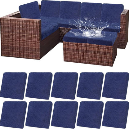 Outdoor Cushion Cover shown in the Navy Blue, 10pcs option