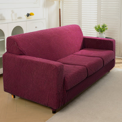 Outdoor Cushion Cover shown in the Red, 1 sofa cover + 3 seat cushions option