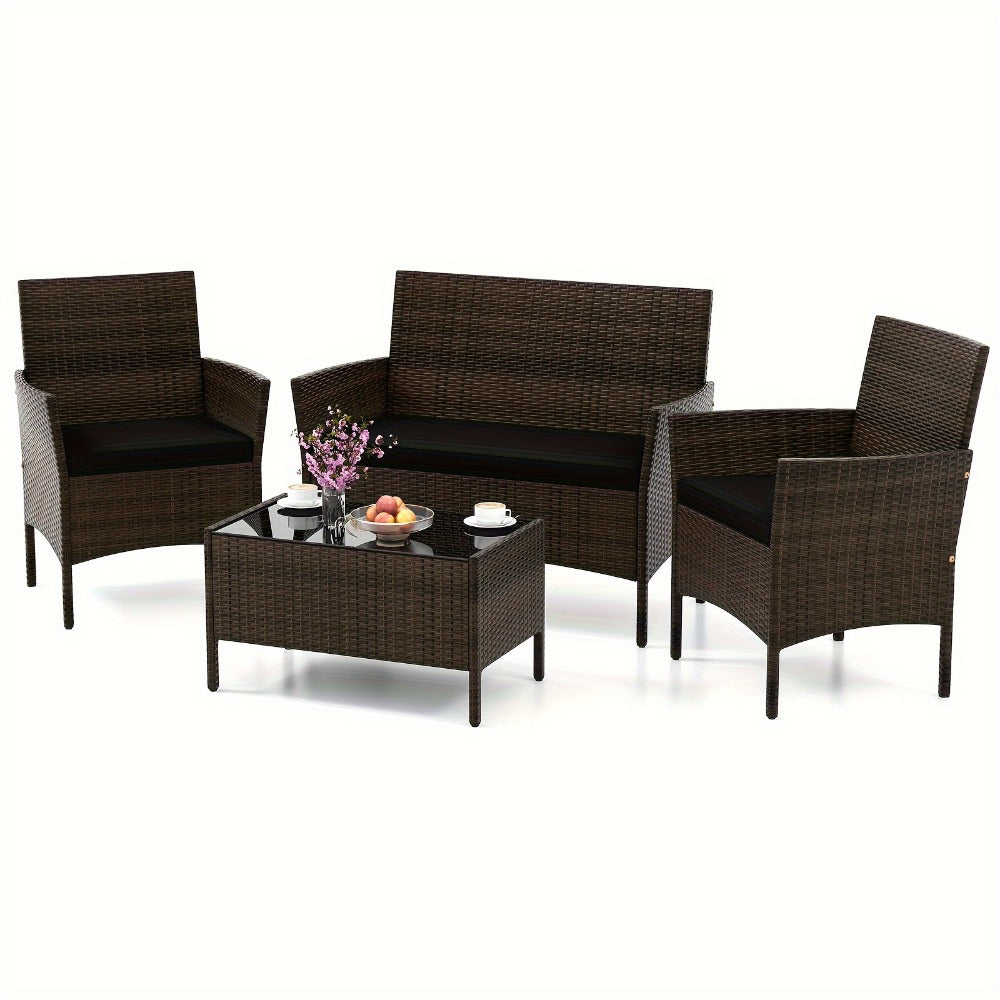 8-Piece Wicker Outdoor Patio Furniture Set with Two Chairs Included detail image - detail view 15