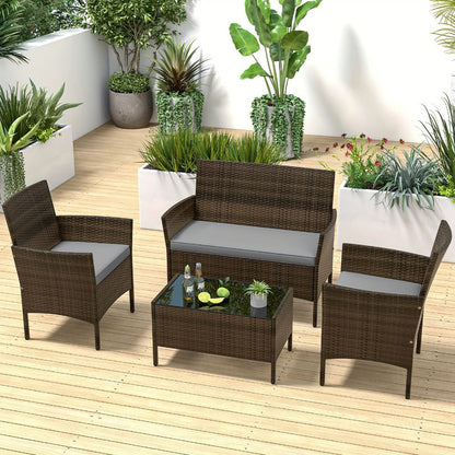 8-Piece Wicker Outdoor Patio Furniture Set with Two Chairs Included detail image - detail view 21
