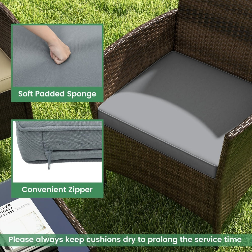 8-Piece Wicker Outdoor Patio Furniture Set with Two Chairs Included detail image - detail view 8