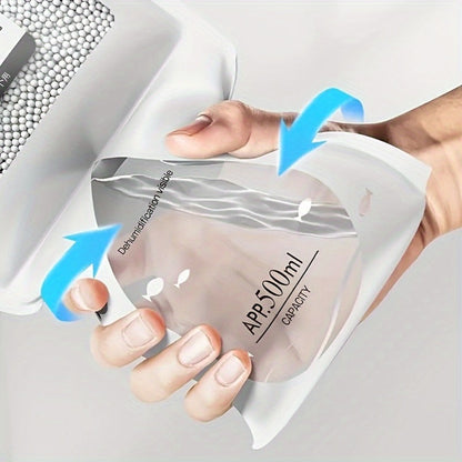 Moisture Absorber Bags 20 Pack Hanging Dehumidifier Bags 90-Day Power-Free Reusable Damp for Entryways, Bedrooms and Living Spaces