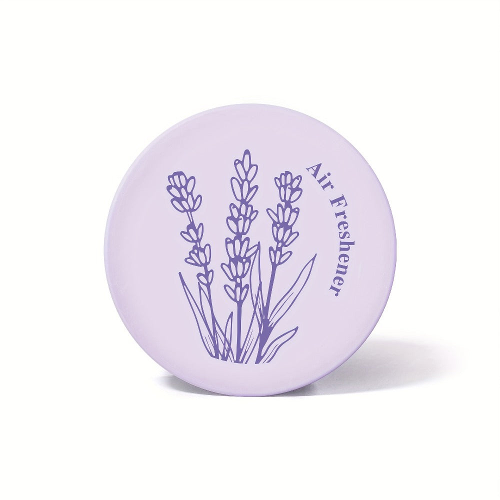 Car Air Freshener 2-Pack Solid Fragrance Jars in Cherry, Lavender, Lime, Rose or Sweet Orange