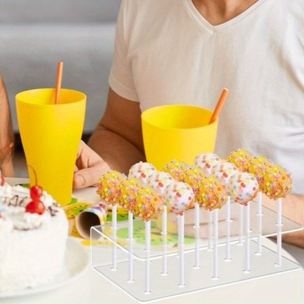 Cake Pop Kit 304pcs Complete Set, Includes Cake Pop Mold, 2 Display Stands, 100 Lollipop Sticks, 100 Treat Bags and 100 Twist Ties