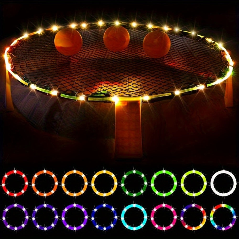 Solar Powered LED Trampoline Lights Colorful Rope Lights for 8-16 Ft Trampolines 8 Dynamic Modes IP65 Waterproof Outdoor Backyard Decoration