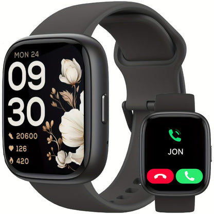 Smartwatch Alexa Built-in 1.83" HD – Wireless Calling, 100+ Sport Modes, Heart Rate, SpO2 and Sleep Readouts, Optional Woven