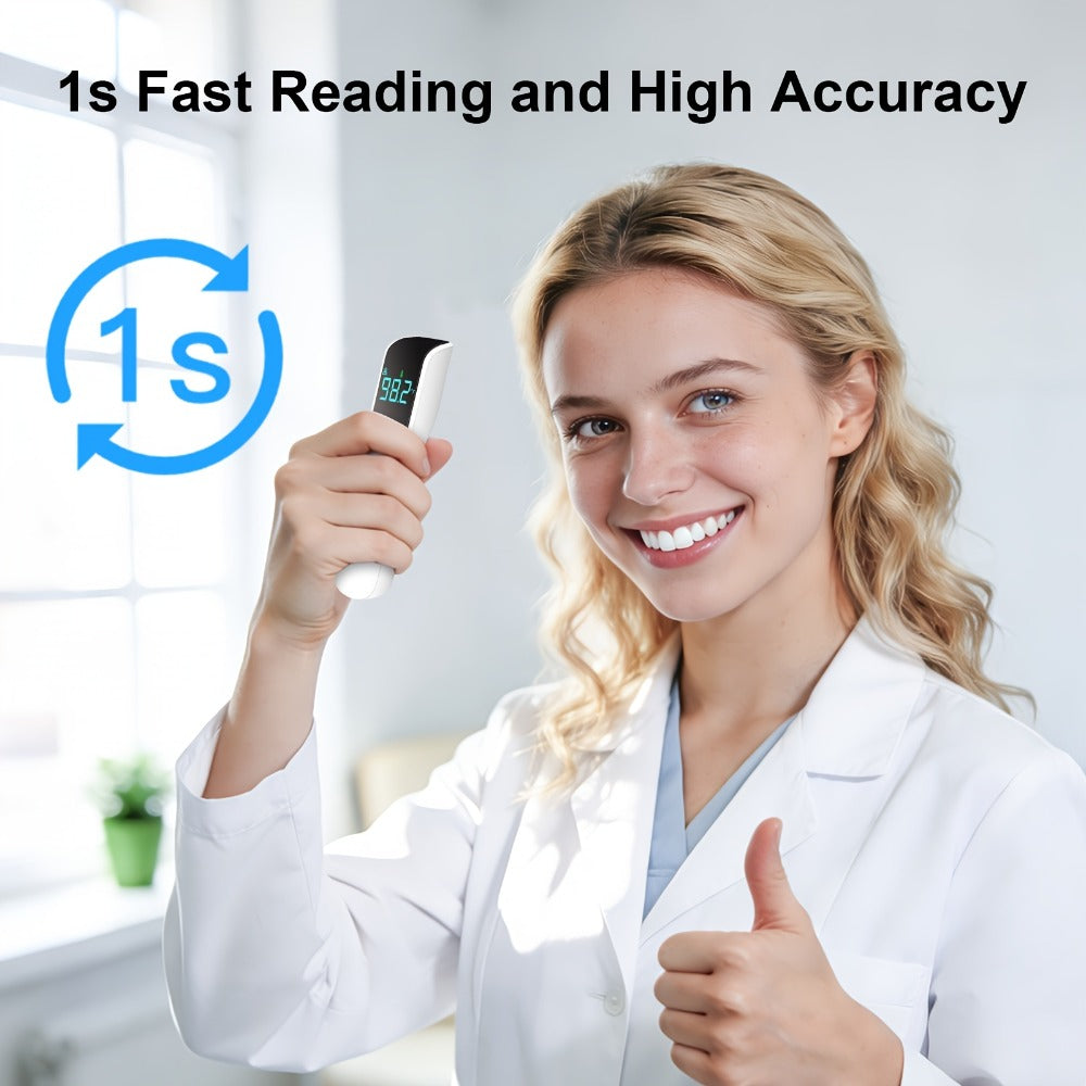 Infrared Forehead Thermometer No-Touch Digital Thermometer for Adults Kids Baby with Fever for Entryways, Bedrooms and Living Spaces