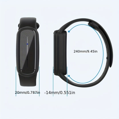 Ultrasonic Mosquito Bracelet 3-Pack, USB Rechargeable Intelligent Bug Wristband for Camping, Outdoor