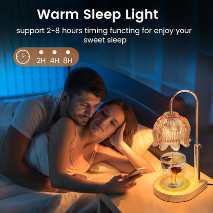Candle Warmer Lamp Adjustable Height Dimmable Flameless Scented Wax Melt Vintage Iron for Everyday Face, Beard and Body Grooming