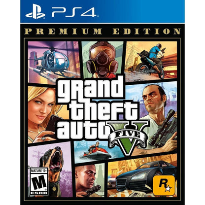 Grand Theft Auto V Premium Edition PS4, GTA 5 + GTA Online + Criminal Enterprise Starter Pack, PlayStation 4 Game Disc