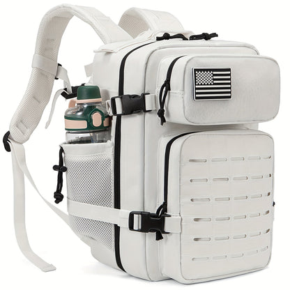 25L Tactical Laptop Backpack with Dual Side Bottle Pockets and Nine Color or Pattern Options