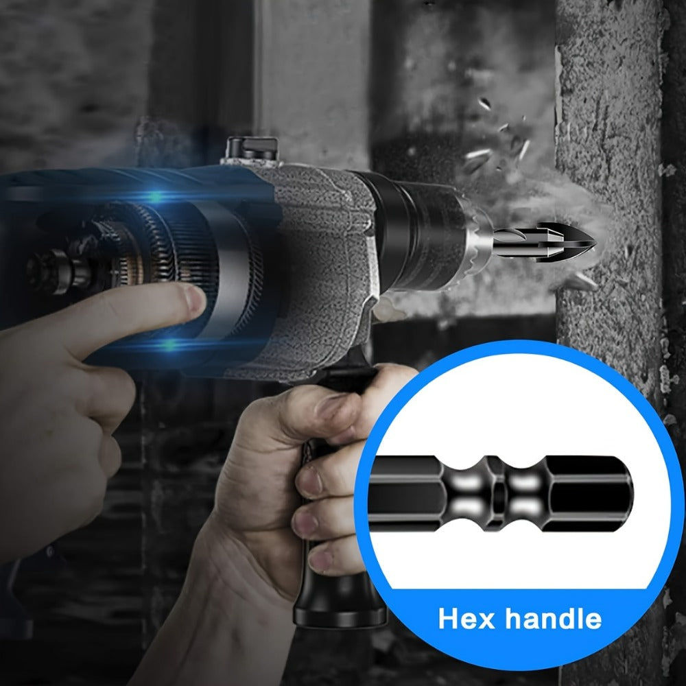 Masonry Drill Bits Set 10pcs, Tungsten Carbide Tip Drill Bits for Tile, Brick, Glass, Ceramic, Concrete
