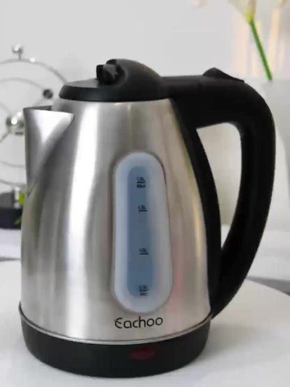 Electric Kettle 1200W Fast Boiling 1.8L Stainless Steel BPA-Free Auto Shut-Off Boil-Dry Protection 360 Swivel Base for Coffee Tea Kitchen