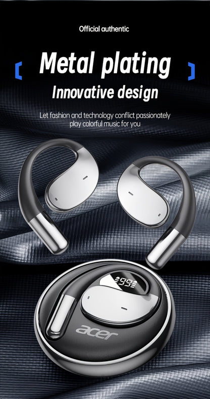 Acer TWS In-Ear Earbuds Noise Canceling Touch Control Sports Wireless Headphones Long for Bedside Audio, Alarms and Room Entertainment