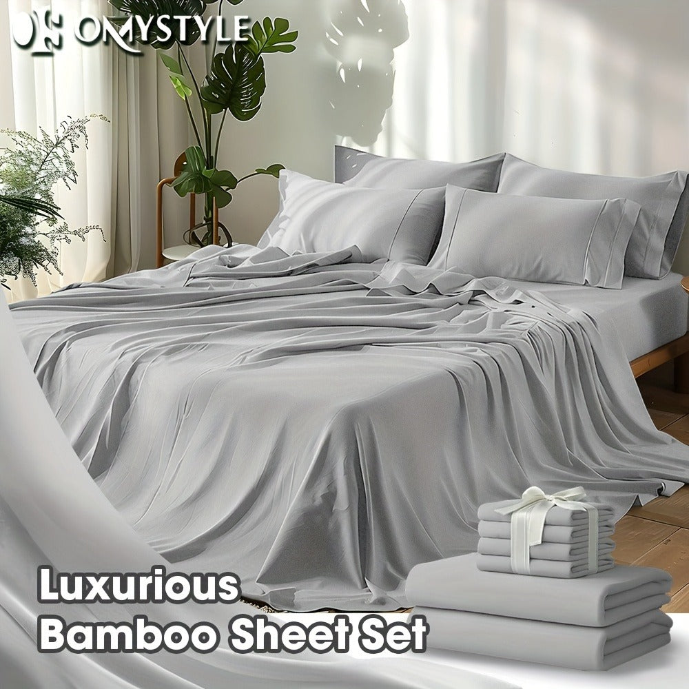 Fitted Sheet Set Cooling Deep Pocket – 2000TC Soft Microfiber Bed Sheet, Shrink Fade Wrinkle Resistant, 11 Colors 4 Sizes