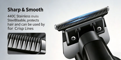 Hair Clipper Kemei KM-2299 Cordless Trimmer with USB Charging, Six Guide Combs and 180-Minute Runtime