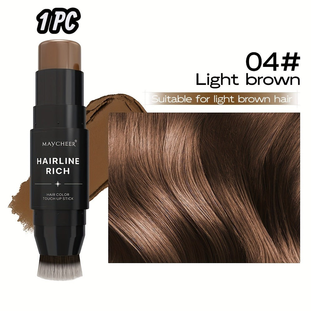 Root Touch-Up Hair Color Pen with Brush Applicator, Instant Gray & White Hair Coverage, Plant Squalane Nourishing Formula