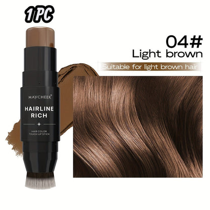 Root Touch-Up Hair Color Pen with Brush Applicator, Instant Gray & White Hair Coverage, Plant Squalane Nourishing Formula