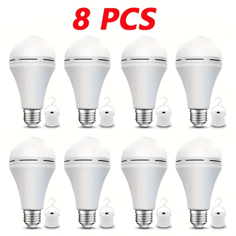 Emergency Light Bulb for Power Outages 2000mAh Rechargeable LED 6000K with Backup Battery, Auto-On Failure Detection