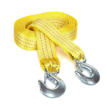 Recovery Tow Strap with Forged Steel Hook – 4M 13FT 11000LB Heavy Duty Winch Strap for Off-Road SUV Truck Pickup Emergency Vehicle Rescue