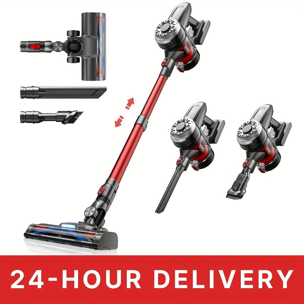 Cordless Vacuum Cleaner with Green Light Indicator for Entryways, Bedrooms and Living Spaces