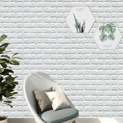 3D Peel and Stick Wood Grain Wallpaper Panels 50/100pcs – Self-Adhesive PVC Foam Wall Tiles