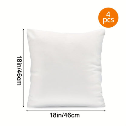 Outdoor Pillow Inserts 4/6 Pack, Soft or Waterproof Throw Pillow Forms for Sofa, Bed & Patio, 12x20-20x20 Inch