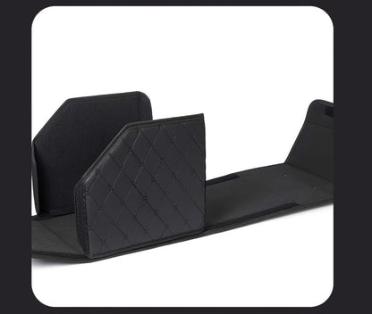 Car Trunk Organizer, Foldable Faux Leather Bow-Detail Box in 30L or 35L Size with Pink and Black Options