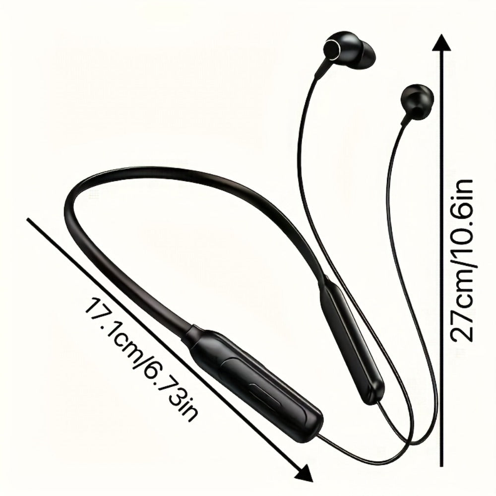 Neckband Magnetic Wireless Earbuds 20H Playtime 230mAh In-Ear Noise Canceling Sports for Bedside Audio, Alarms and Room Entertainment