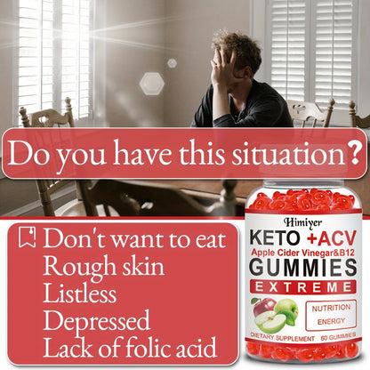 Keto ACV Gummies with Apple Cider Vinegar Vitamin B12 B6 for Women Men for Bath Time, Home Spa and Personal Care
