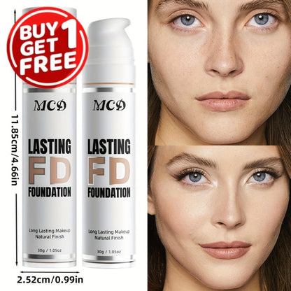 MCO Liquid Foundation Two-Bottle Set with Pump Dispensers and Nine Matching Shade-Code Pairs