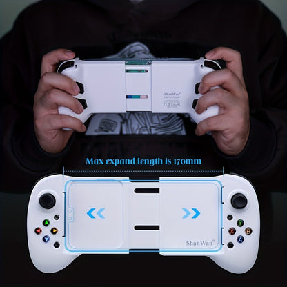 Wireless Mobile Gaming Controller Bluetooth 5.0 Retractable Gamepad, ShanWan Q13 for iPhone Android PC Steam