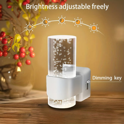 Night Light Plug-In Wall Lamp 2-Pack with 3000K Warm White LED, Touch Dimming and Automatic Light Sensor