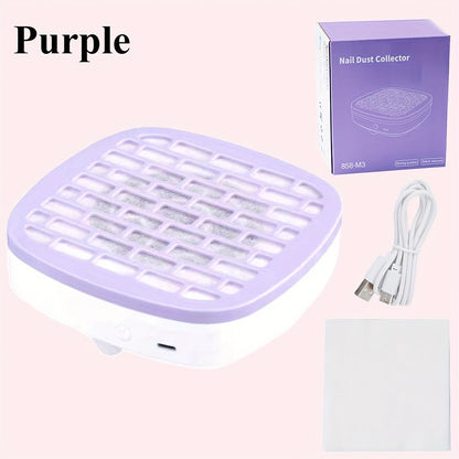 Nail Dust Collector Desktop USB Electric Nail Vacuum Fan Powerful Suction Powder Removal Machine with Filter
