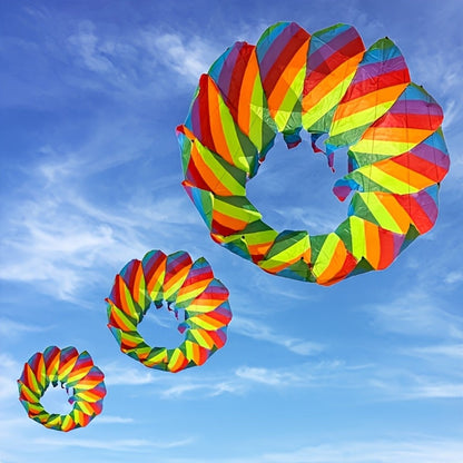 Rotating Lotus Tail Kite 3D Flower Basket Iridescent Kite for Kids Adults with the Listed Color, Size or Set Options for Everyday Use