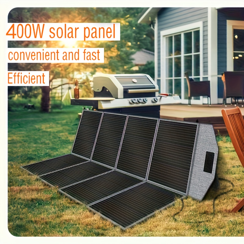 Monocrystalline High Power Solar Panel, 400W/200W/100W Portable Solar Panel, Foldable Solar Blanket
