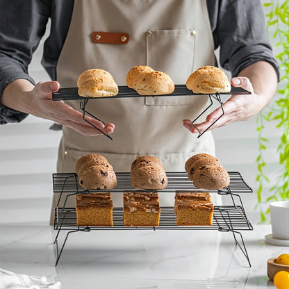 Foldable Cooling Rack Set, Stackable Oven Cookie Cake Drying Rack with Free Baking Tools (Silicone Spatula