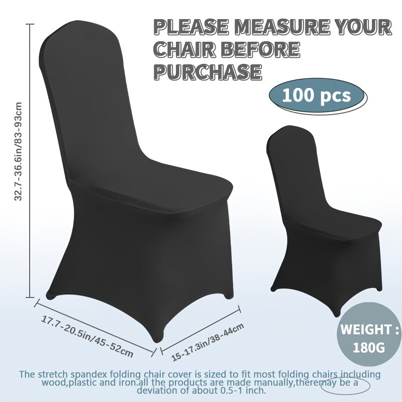 Spandex Chair Covers Bulk, Elastic Stretch Universal Fit Banquet Chair Protectors, Wedding Chair Covers for Weddings