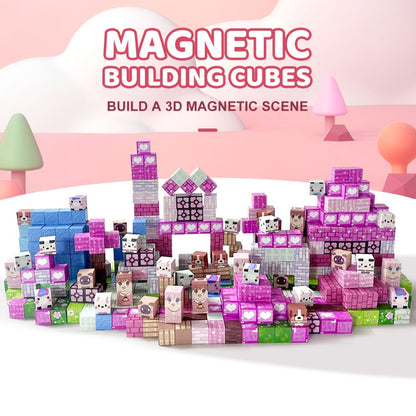 Pink Forest Park Magnetic Building Blocks 100 Piece STEM Set with the Listed Color, Size or Set Options for Everyday Use