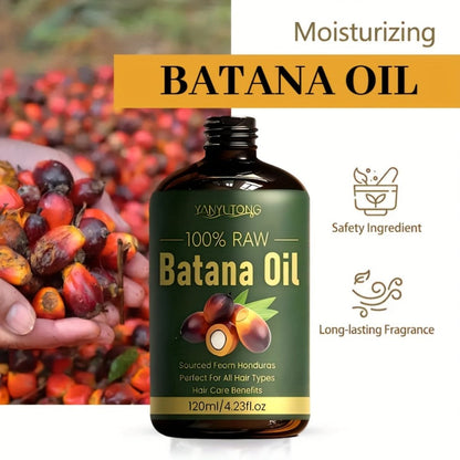 Batana Oil Hair Growth Treatment Large Capacity Deep Moisturizing Hydrating Split End Repair Dry Damaged Hair Scalp Activation Natural Real