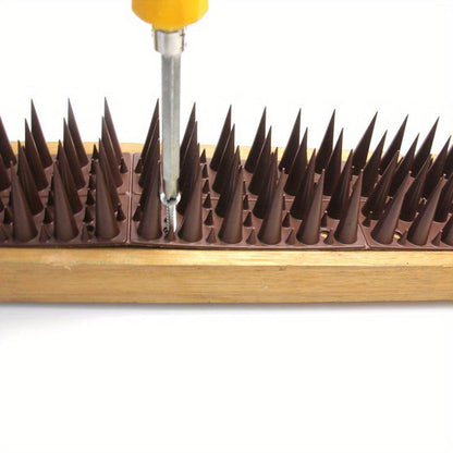 Bird Spikes, 4 Row Fence Balcony Window Sill Ledge for Garden, Yard and Pest Management, with the Listed Configuration