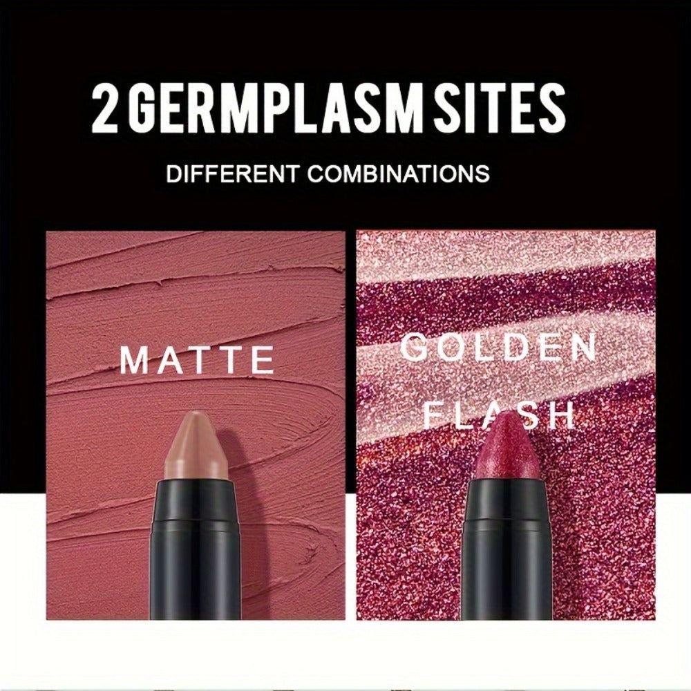 Lipstick Set, SANSUMMER 6-Piece Matte Velvet Crayon Collection in a Black Presentation Gift Box