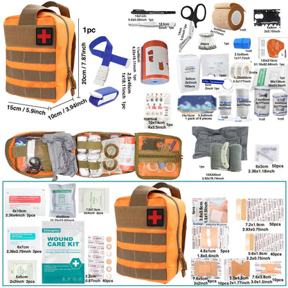 First Aid Kit in B373, B143 Mini or 152-Piece Configurations with Red, Orange and Blue Case Options