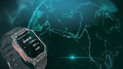 Smartwatch for Men with GPS, IPX8 Rating, Altimeter, Barometer, Compass and LED Flashlight