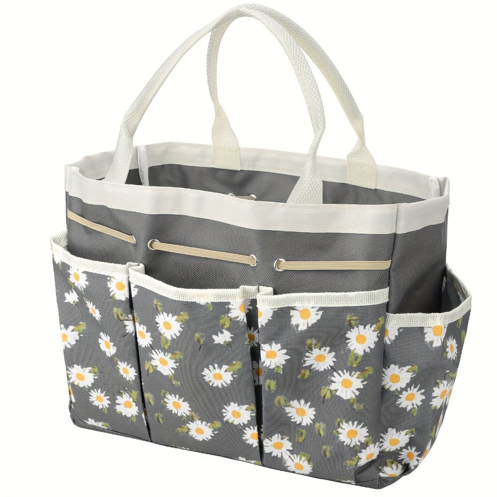 Garden Tool Bag Heavy Duty Multi-Pocket Organizer – Large Capacity Tool Storage Carrier Tote for Gardening, Lawn Care