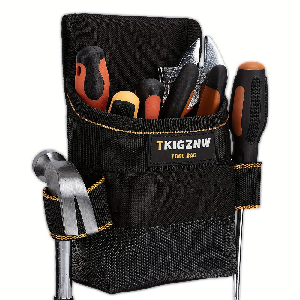 Tool Belt Pouch Heavy Duty Electrician | Adjustable Strap Multi-Compartment Organizer with Zipper | Professional Tool Bag for Plumbers