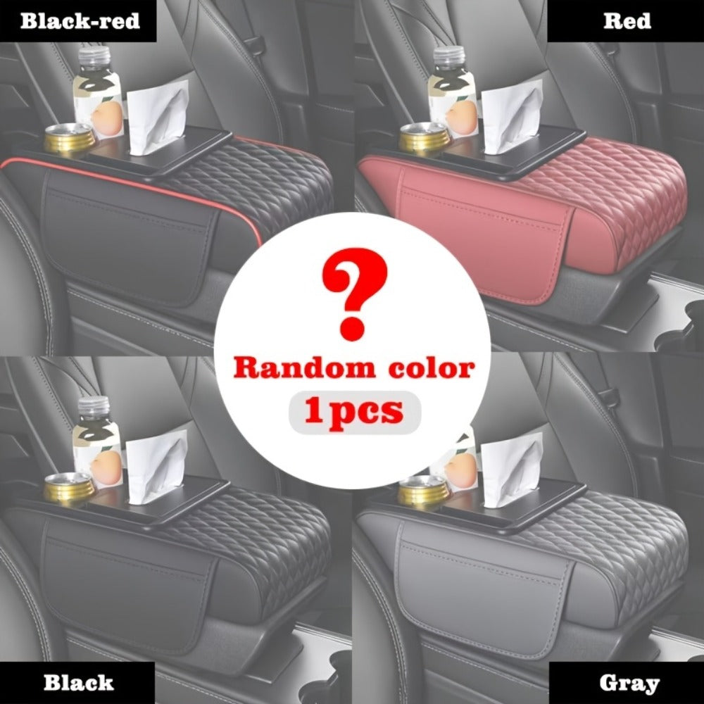 Center Console Armrest Organizer with Two Cup Holders, Tissue Slot, Side Pockets and Eight Color or Trim Options