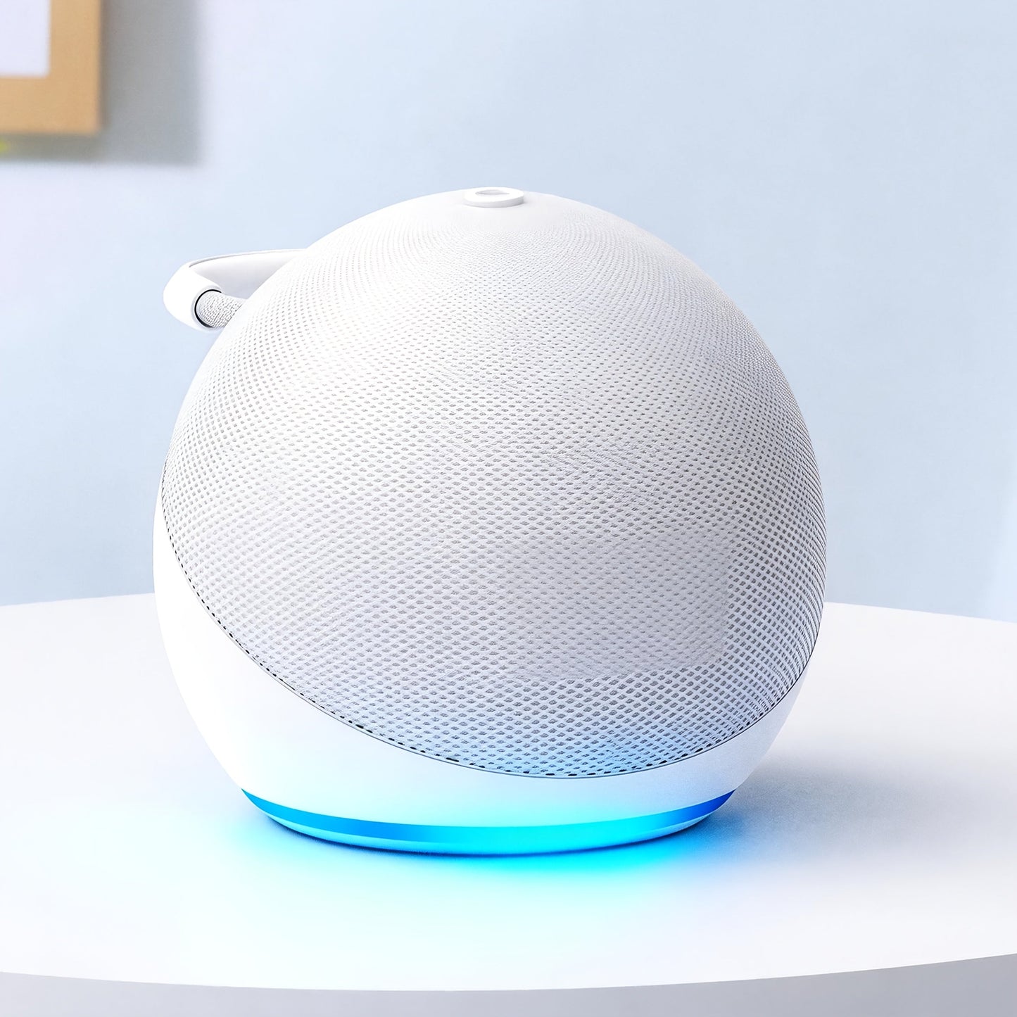 Portable Bluetooth Speaker Spherical Model with RGB, TWS, Subwoofer, 360° and Included Base