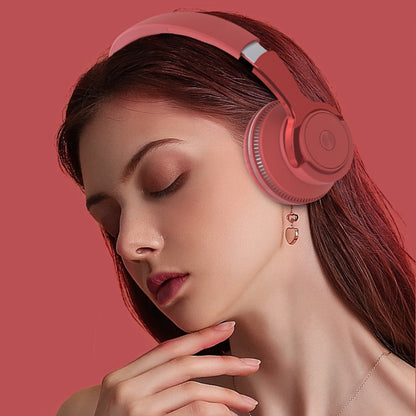 Foldable Wireless Over-Ear Headphones with FM Radio, TF Card, LED Accent Lights, 3.5mm AUX and Four Colors